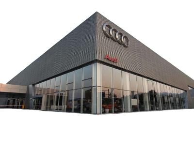 China Hot Prefab Light Weight Showroom Car 4S Showroom Customized Steel Structure for sale