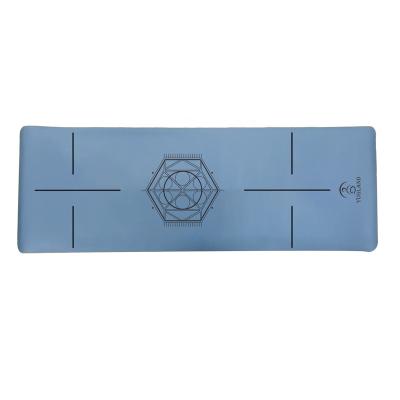 China Newest High Quality Eco-friendly PU Yoga Mat Cost Effective Tape Yoga Mat Fitness for sale