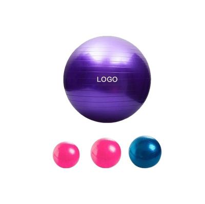 China Waterproof Durable Portable Anti-Explosion Purple PVC Yoga Exercise Balance Ball for sale