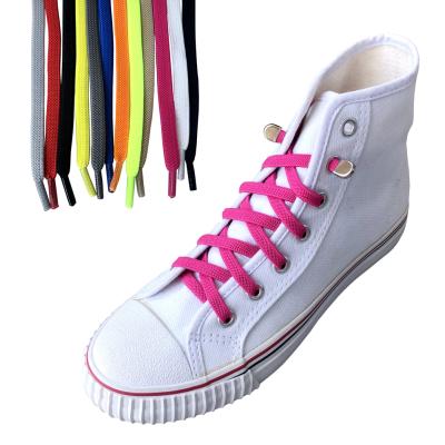 China Custom Elastic Fashion Colors Elastic Laces Tie Shoe Laces Free Quick Release For Kids Adults for sale