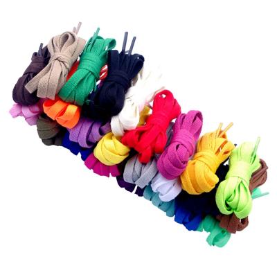 China Children Flat Multicolor Shoe Lace Up 24 60 Cm Children Short Lace Unisex Different Colors for sale