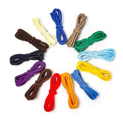 China Wholesale Colorful Custom Shoe Laces Round Rope Shoe Laces Around Various Colors 140cm for sale