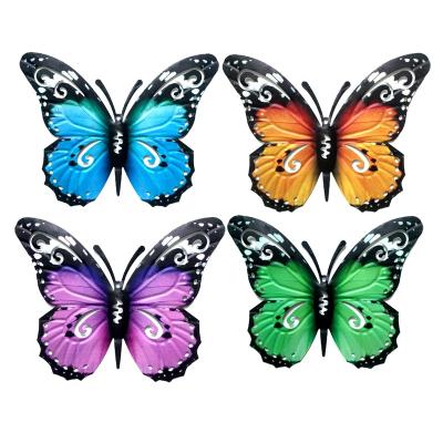 China Traditional Iron Butterfly Door Hanging Hanging Decor Set of 4 Vintage for sale