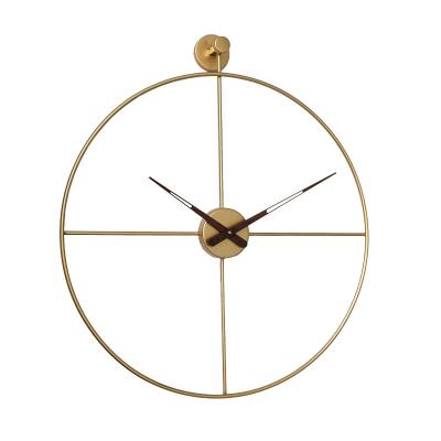 China Oversized Silent Decorative Modern Creative Art Wall Clock Dia 23.6inch Metal Wall Clock for sale