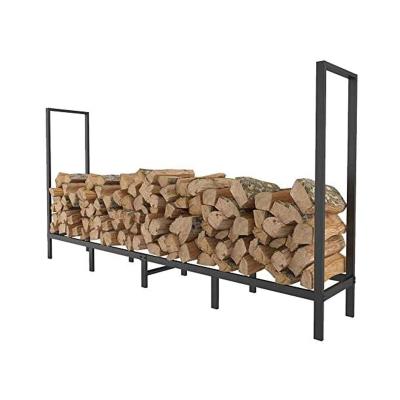 China New Removable Heavy Duty 8ft Firewood Rack Outdoor Log Rack For Fireplace Firewood Storage Holding Hold Rack Indoor for sale