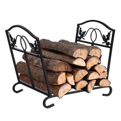 China 2021 Winter Removable 17 Inch Storage Log Rack Rack Indoor Outdoor Steel Firewood Wood Rack Collapsible for sale