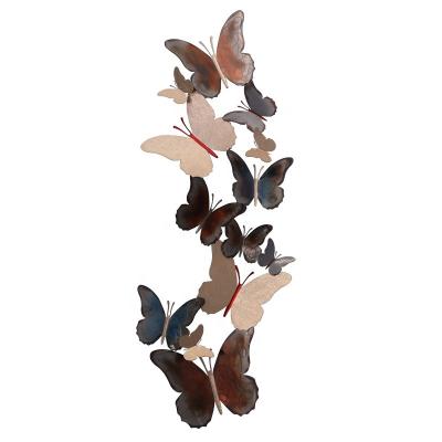 China Traditional Wholesale 3D Butterfly Wall Art Decor Metal Wall Art Craft Hanging Metal Craft Wall Hanging Decor for sale