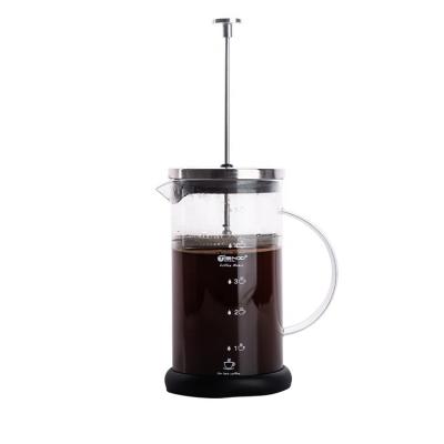 China WITH LID Stainless Steel Espresso Coffee Maker Press Coffee Pot High Quality French Glass Coffee Pot for sale