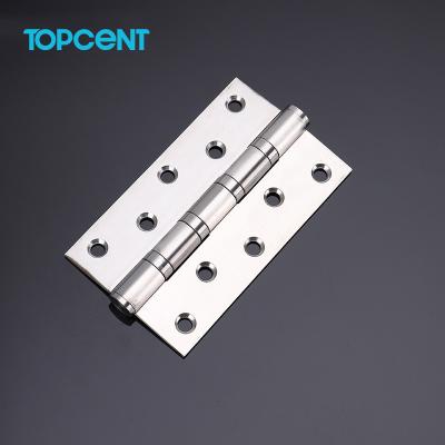 China TOPCENT Hardware Accessory 304 Stainless Steel Iron Metal Round Corner Heavy Duty Spring Door Pivot Hinge for sale