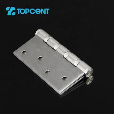 China TOPCENT 304 Furniture End Iron Stainless Steel Modern Times Door Hinges for sale