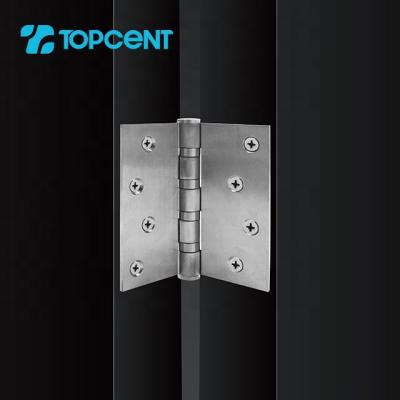 China TOPCENT modern 180 degree hinge door stainless steel door hinge folding 4 inch hinge engsel door for sale