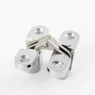 China Modern 180 Degree Stainless Steel Locking Kitchen Accessories Heavy Duty Folding Concealed Invisible Hinge for sale