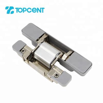 China TOPCENT Heavy Duty Modern 3D Adjust Hidden Hinge Invisible Hinge Hidden Hinge for sale