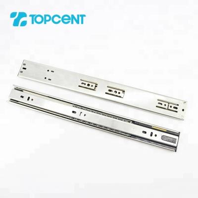 China Topcent Furniture Hardware Modern Soft Narrow Kitchen Bayonet Cabinet Drawer Telescopic Slide for sale