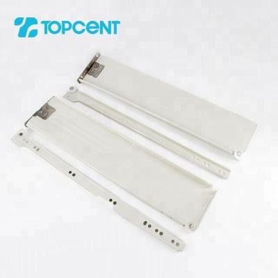 China Full Drawer Extension Side Mounted Metal Box Roller Drawer Slides for sale