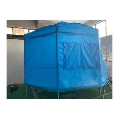 China Reliable 190T Polyester Enclosure Total Polyester 10ft Outdoor Trampoline Tent Cover for sale