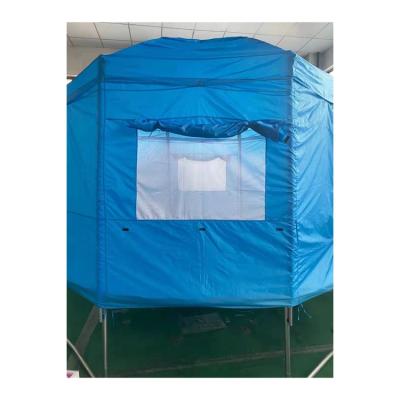 China Convenient 190T Polyester Outdoor 12ft Trampoline Roof Cover Waterproof Tent With Window for sale