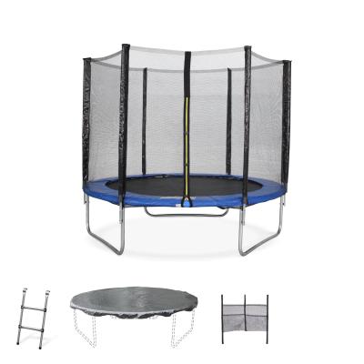 China With 8ft diameter 244cm protective net park well known large cheap round trampoline with net for sale for sale