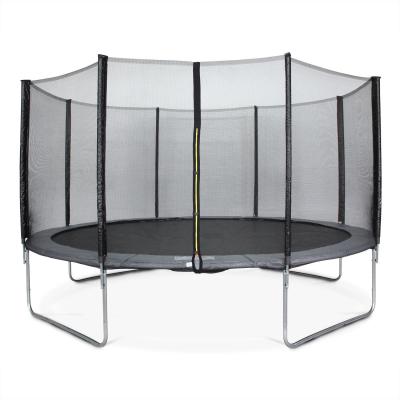 China With Protective Net Round PVC Material 14ft Diameter 427cm Park Trampoline Wholesale Safe To Use for sale