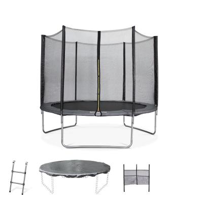 China With new and portable 10ft height ladder trampoline cheap jumping net safety protector for sale for sale