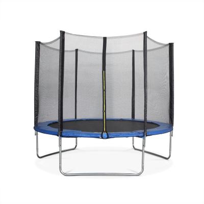 China With Protective Net Around Solid Pick Gray Black Park Outdoor Blue Trampoline For Kids for sale