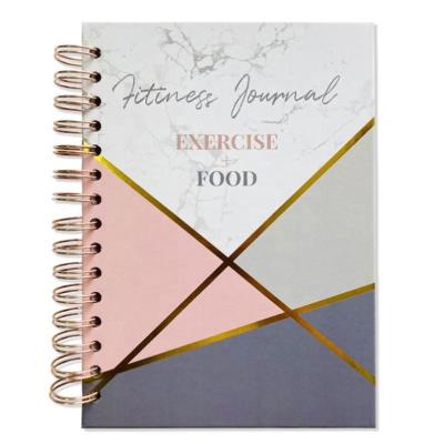 China 2022 Action Weekly Fitness Planner Fancy Design Spiral Binded Notebook Personal Hardcover Notebook Daily Monthly Fitness Journal Custom Hardcover Notebook for sale