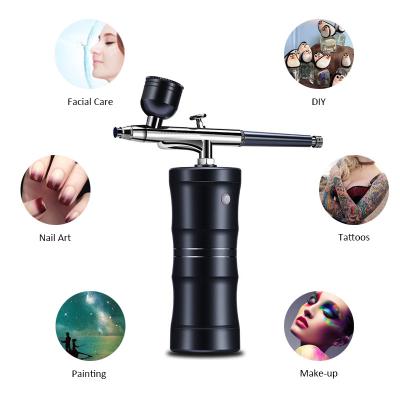 China Best Makeup Cordless Airbrush For Cake Decorating Nails Hobby Kit Tattoo Mini Compressor Spray Airbrush for sale