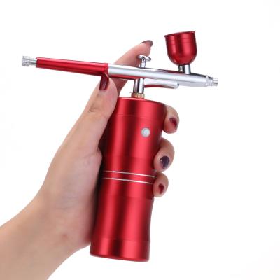 China Gun Pen Portable Air Brush Kit Single Action Paint Spray Beauty Airbrush Air Compressor for sale