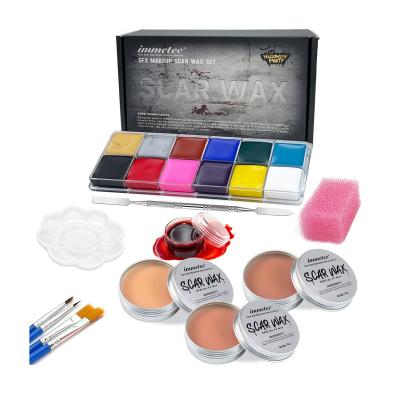 China Fake Body Stage Scar Color Bare Wax Crust Blood SFX Special Rolled MAKEUP CPRA WAX SET for sale