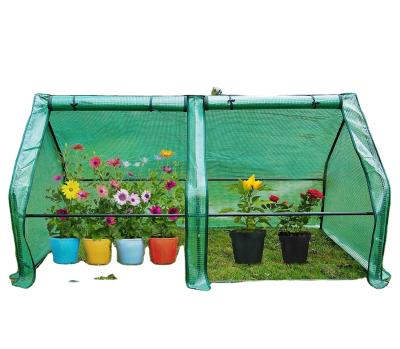 China Easily Assembled Motor Agriculture Commercial Metal Frame Plastic Green House for sale