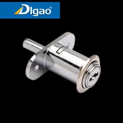 China Modern Hardware Furniture 105 Plunger Showcase Sliding Door Cylinder Glass Push Lock for sale