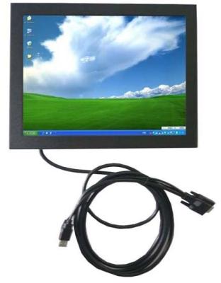 China 12.1 Inch HL-121B SKD Metal Cover VGA Touch Screen Monitor For IPC Industrial PC  for sale