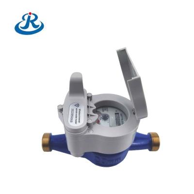 China Junrui Factory Supply DN20mm Lorawan Brass Wireless Remote Smart Water Meter Pulse Pipeline Water Meter Reading for sale