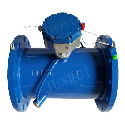 China Pipeline Water Factory Supply Cast Steel 100mm Large Size Ultrasonic Water Meter GPRS Lora Flow Meter Single Channel for sale