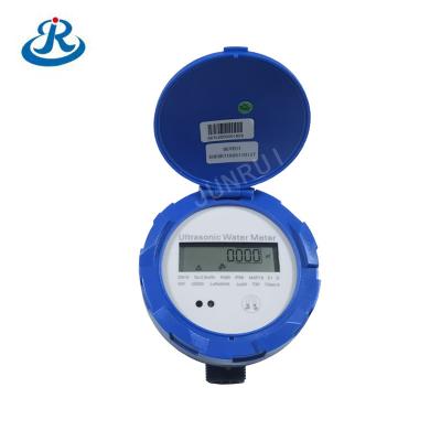 China Pipeline Water Factory Supply Plastic Ultrasonic 15mm Water Meter RS485/M-BUS or LoraWan GPRS/NB-IOT R400 Wireless Flow Meter for sale