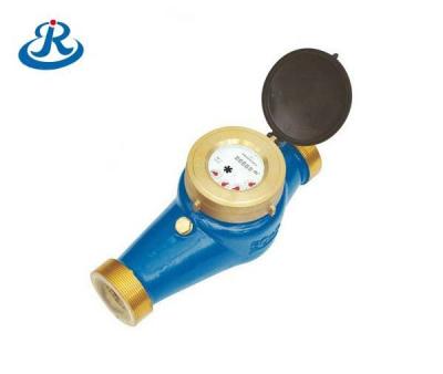 China Junrui DN20mm factory price high cost effective practical brass water meter domestic water meter of pipeline water for sale