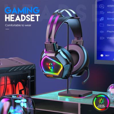 China Earphone Gaming Headset G601 Notebook Head-mounted Music Gaming Eating Chicken Noise Attenuation Headset 7.1 Cable Headset for sale