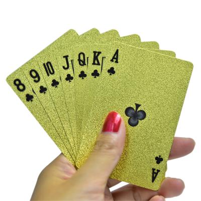 China Promotional Cambling Playing Cards Or Black Diamond Plastic Waterproof Poker for sale