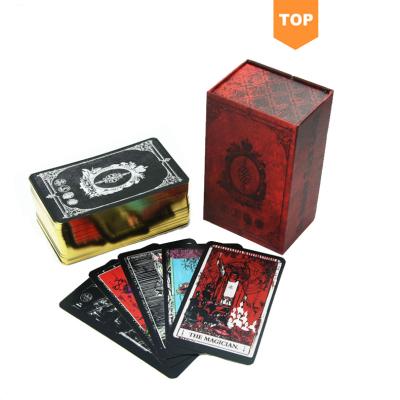 China Mini Gold Edges Cheap Wholesale Amazon Tarot Card Deck Paper Custom Printing Tarot Card With Guidebook for sale