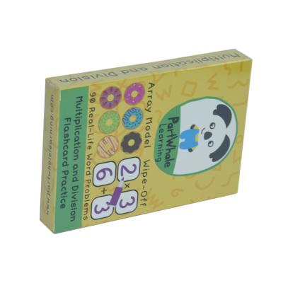 China Memory Card Early Education Paper PAPER Playing Cards for sale