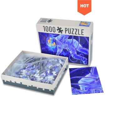 China US Supplier Custom Jigsaw Toy Cartoon Toy Baby Kids Puzzle 1000 For Adult Piece Brain Teaser Game Maker for sale