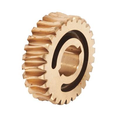 China Customized auto part forging transmission double helical spiral bronze worm gear for sale