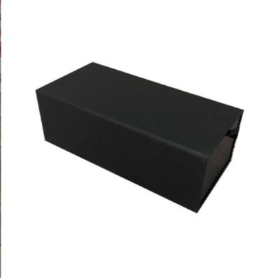 China Customized Black Glass Case Rectangle Logo Printing Paper Cardboard Drawer Handmade Paper Case for sale