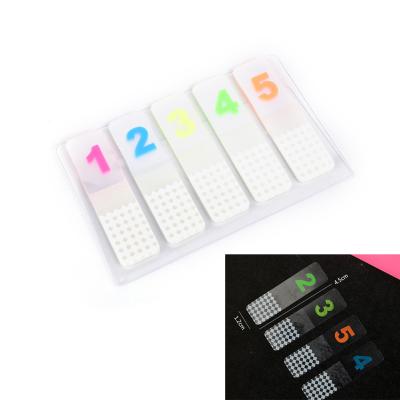 China Vinyl 0-9 Printed Colorful Number Tab Sticker Use In Folder and Notebook for sale