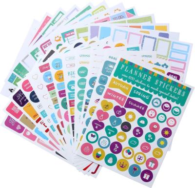 China Waterproof Planner Stickers Custom Design Daily Weekly Monthly Planner Sticker for sale