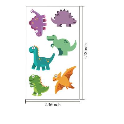 China Children Body Art Cartoon Animal Temporary Tattoo Stickers Dinosaur Decals for sale