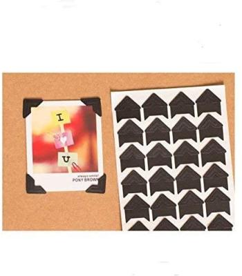 China Waterproof+Eco-friendly Self Adhesive Black Photo Paper Corners For Albums Memory Books for sale