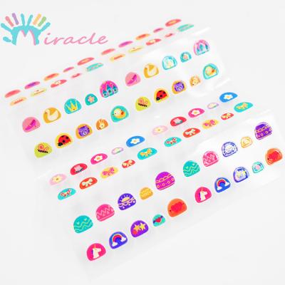 China Baby Safe Cartoon Manicure Sticker Child Nail Sticker Child Personality Plastic Waterproof Makeup Sticker for sale