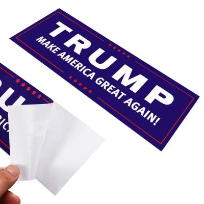 China Waterproof+Eco-friendly 2024 Trump Sticker Keep America Great Bumper Sticker Donald Trump President Stickers for sale