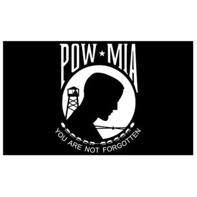 China Waterproof+Eco-friendly POW-MIA Military Rectangle Sticker Rectangle Bumper Adhesive Car Decal for sale